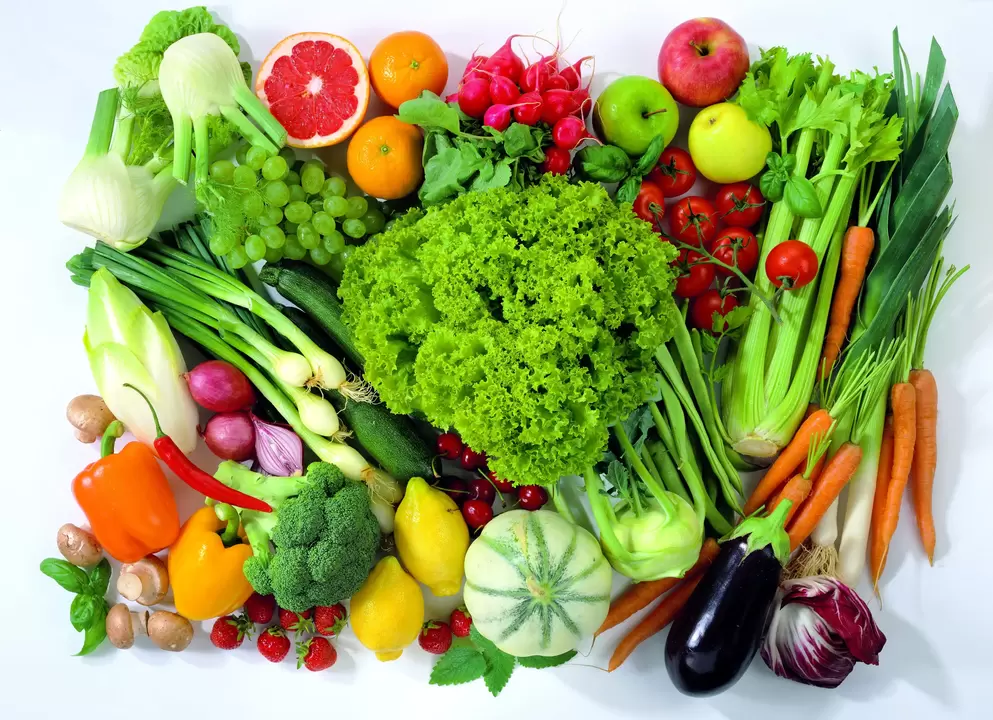légumes et fruits pour le potentiel